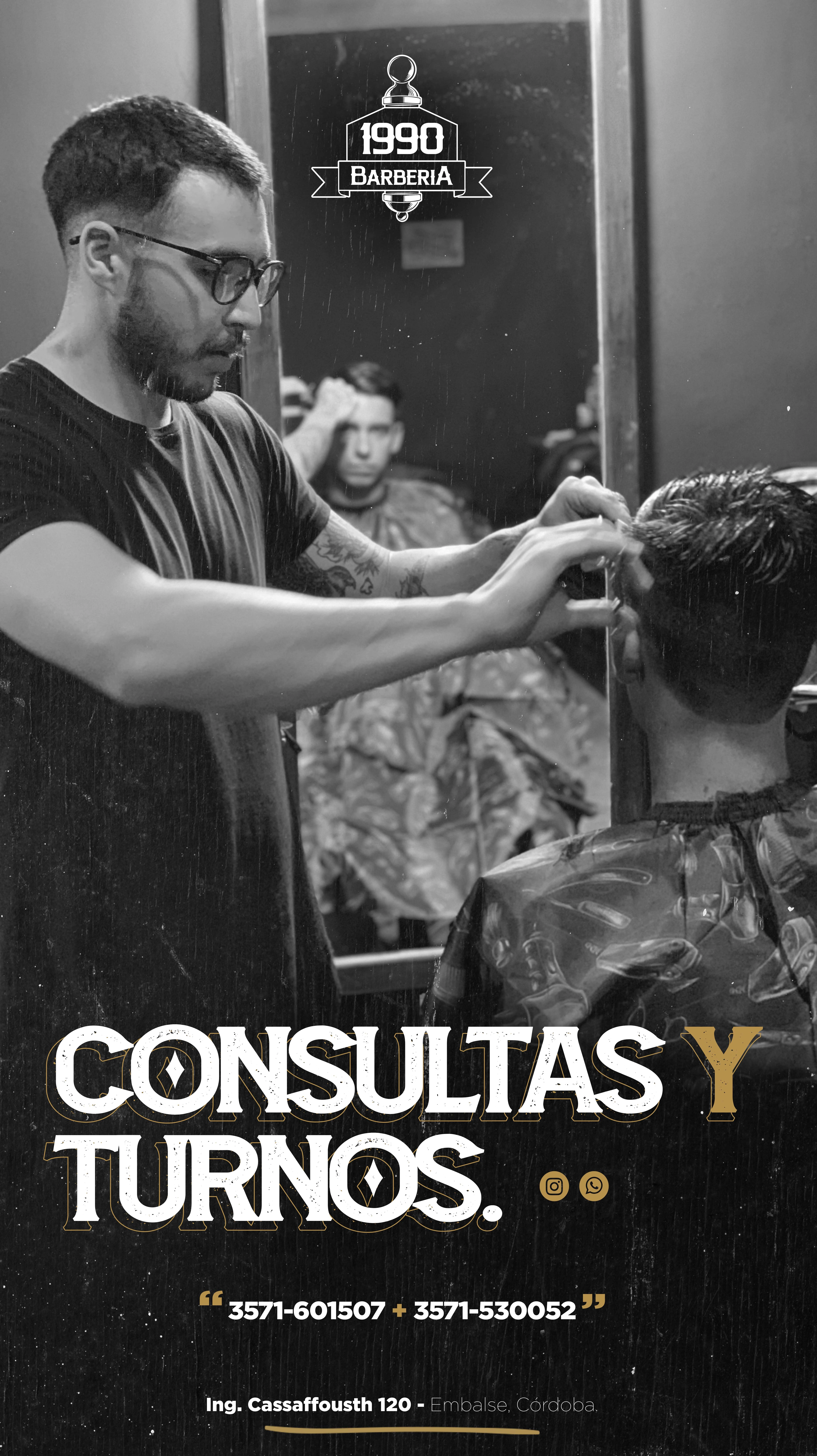 Feed de Instagram de Barbería 1990