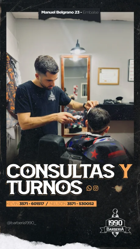 Feed de Instagram de Barbería 1990