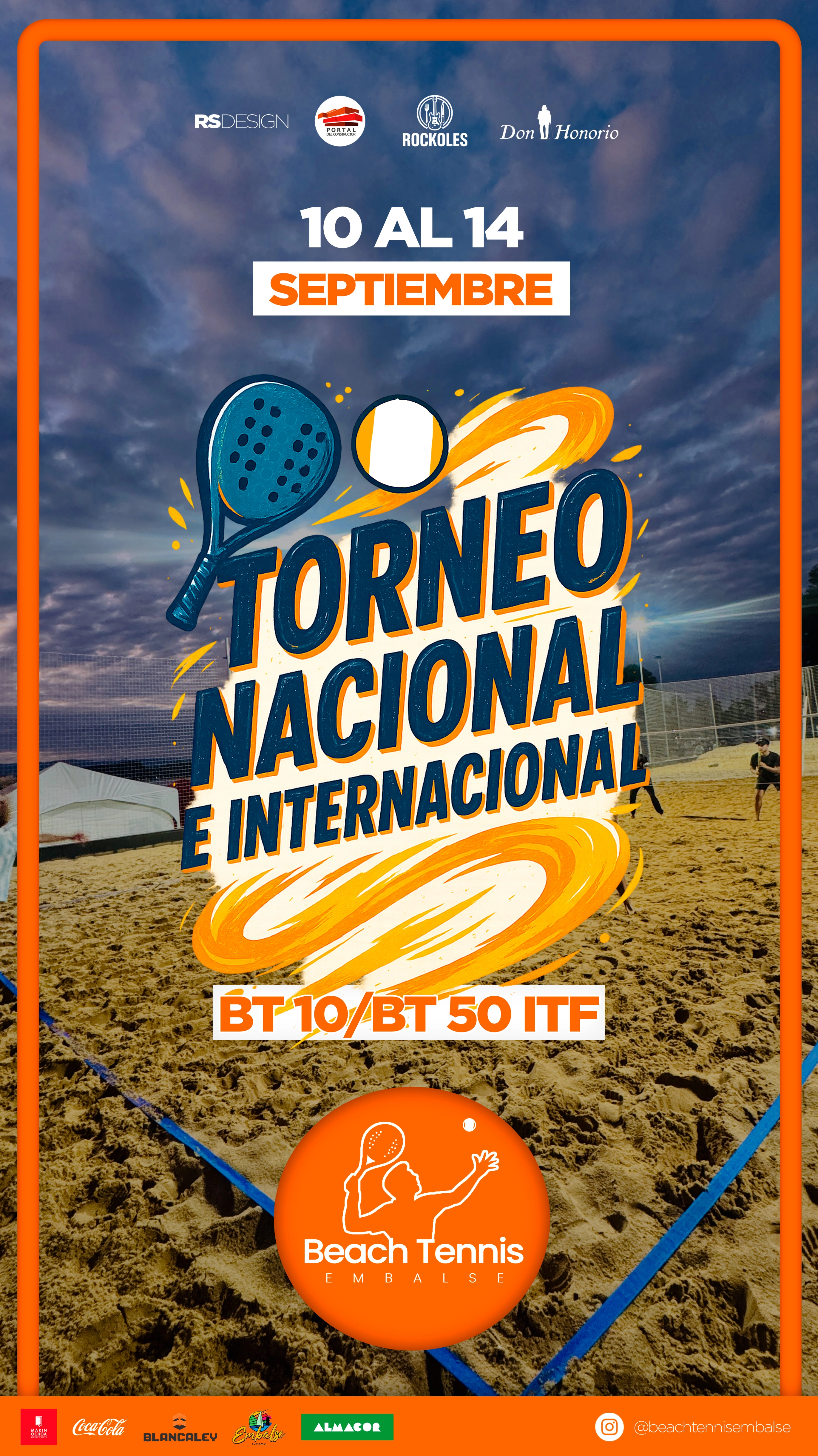 Feed de Instagram de Beach Tennis - Embalse