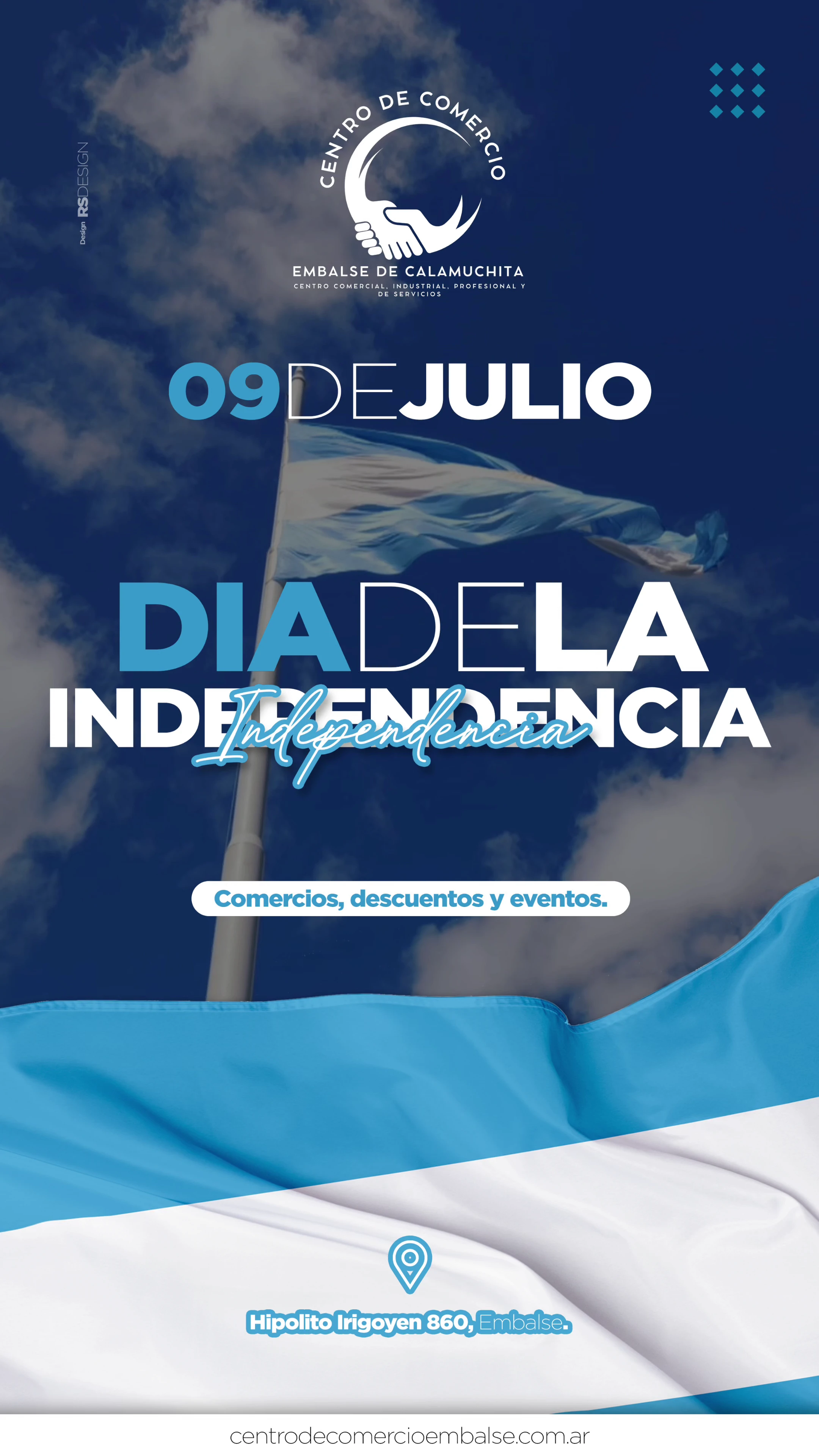 Celebración del 9 de Julio con Centro de Comercio Embalse
