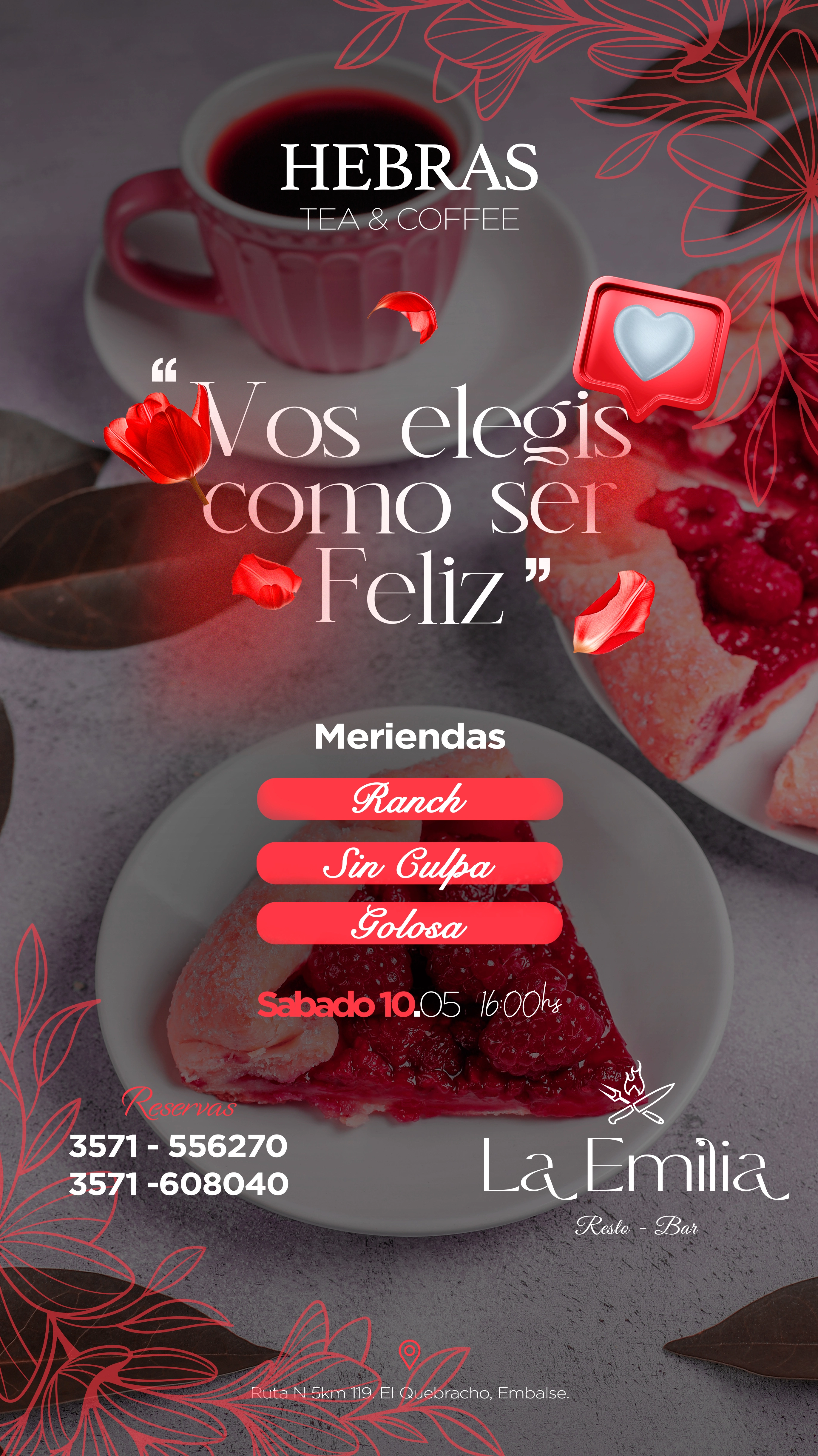 Feed de Instagram de Hebras Tea & Coffee