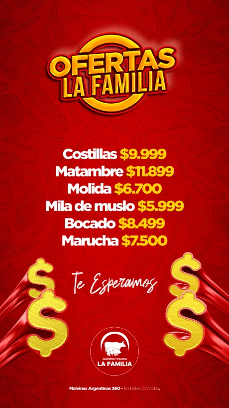 Feed de Instagram de La Familia Carnicería y Pollería