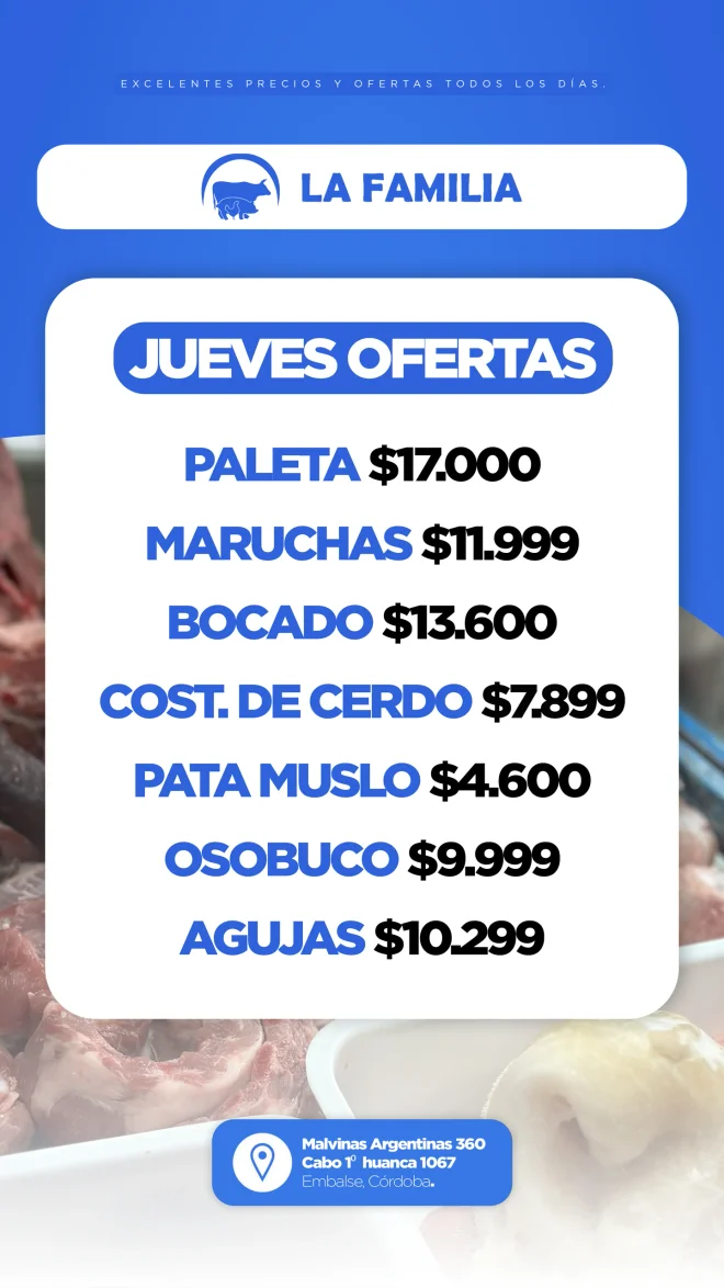 Feed de Instagram de La Familia Carnicería y Pollería